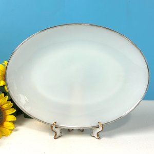 Vintage Anchor Hocking Oven Proof Dinnerware 12"x9" Platter Plate‎ Fire King
